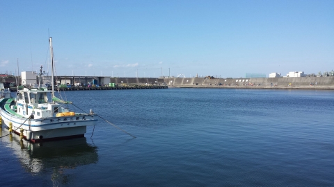 平塚新港　海釣りを楽しむ