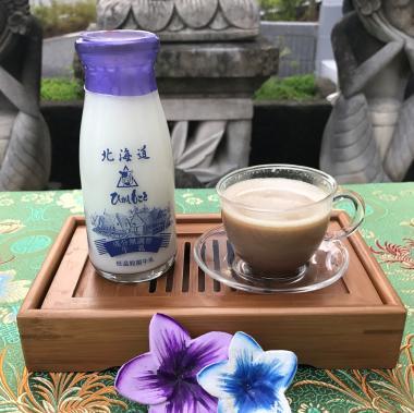 北海道牛乳と、ミルク珈琲